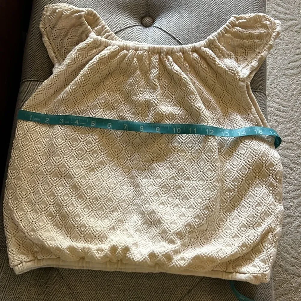 Janie and Jack Crochet Scalloped Trim Top and Shorts Size 16